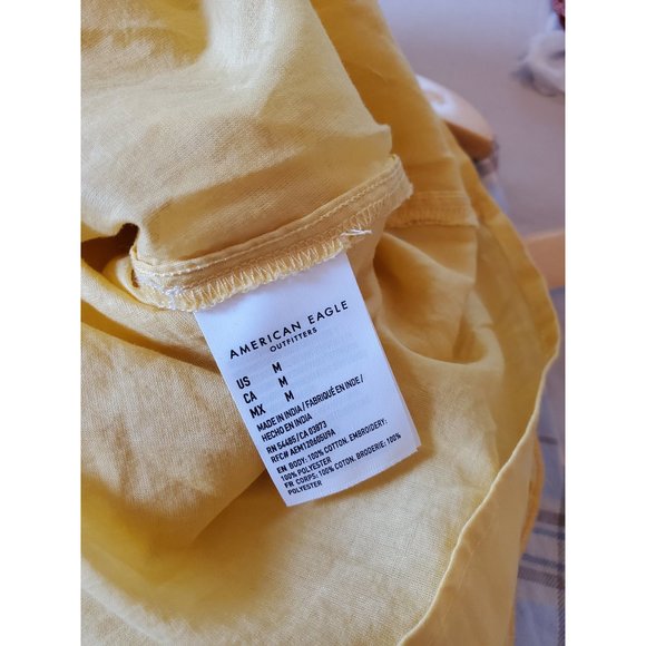 American Eagle Yellow Eyelet Skirt - Picture 6 of 6
